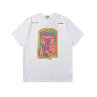 Designer T-shirts Chao Brand Cavemp C.e harajuku Online Chat Print Men's and Women's Short Sleeved T-shirt
