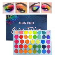 Beauty Glazed Professional 39 Color Makeup Matte Metallic Flash Eyeshadow Palette - Ultra Color Bright and Bright Color Eyeshadow203I