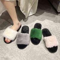 Nxy Slippers Slies New Ins ins Small Spragrance Open Cotton Slippers Women S Home Indoor Plush Shoes 220808