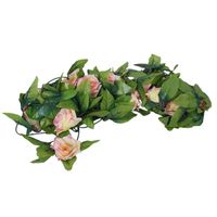 Fleurs décoratives couronnes 2pcs artificiels courbés rose rose artisanat artisanat de mariage décoration de fête de Noël (rose foncé)