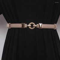 Cinturones europeos elegantes damas vestidos accesorios de cinturón de vaca