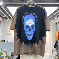 Men' s T- Shirts Vintage Tie- dye Ideas Spoof Skull Printe...
