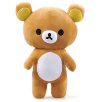 Kawaii Rilakkuma Пара мультфильм персонаж плюшевый игрушечный мягкий животный вишний медведь фаршированная кукла для подруги хороший подарок Q0727257W