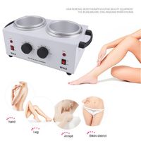Double Pot Wax Heater Electric Hair Removal Waxing Machine Hands Feet Paraffin Therapy Depilatory Salon Beauty Tool232B