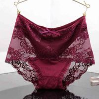 Ladies Underwear Woman calcinha Sexy Lace Plus Tamanho Panty Transparente Modal Briefs Intimatos M L XL XXL T220810