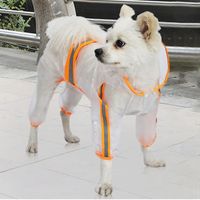 Ropa para perros mascota impermeable monstruos reflectantes de la lluvia gato ropa al aire libre transparente con productos de cachorro de capucha