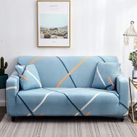 Stuhlabdeckungen einfacher geometrischer Sofa-Schichtabzüge Tight Wrap All-Inclusive Slip-Resistant Elastic Cubre Handtuch Ecke Couch Couch Deckung