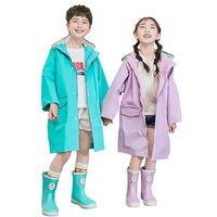 Niños Muy gruesos abrigo de lluvia al aire libre Rair impermeable para niños a prueba de aliento Poncho para niños