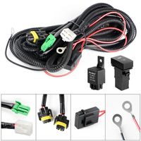 Other Lighting System H8 881 Fog Light Lamp Wiring Harness Socket Wire Connector With 40A Relay & ON OFF Switch Kits Fit For LED Work Ba