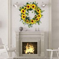 Decorative Flowers & Wreaths Artificial Sunflower Summer Wre...