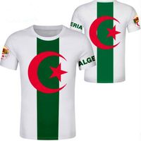 Algerije t-shirt aangepaste naam nummer sportscholen algerie poorten dza country t-shirt Arab Nation vlag mannelijke print tekst dz po kleren259h