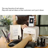 O2Nails V11 Tırnak Sanat Ekipmanı Makinesi Mobil Tırnaklar Salon Akıllı DIY WiFi Fonksiyon İşlemi Taşınabilir Tırnak Yazıcısı300S