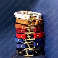 Bracelet à courroie réglable bracelets en cuir femmes hommes bijoux de luxe v de créations