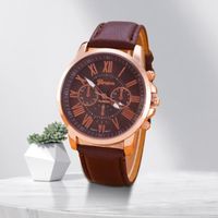 손목 시계 Eenvoudige Toevallige Riem Horloge Fashion Business Quartz Double Layer Letterlijke Licht Luxewristwatches