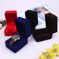 Watch Boxes & Cases 4 Color Flannel Luxury Wristwatch Gift P...