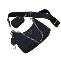 High-quality ladies one-shoulder portable diagonal canvas chest bag classic design luxury2566