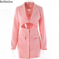 Vestidos casuais kohuijoo moda vestido mulheres 2022 outono primave