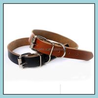 Collari per cani Forta di guinzaglio Forniture per animali domestici Real Cowe Leather Chain Traction Rope Dogs Accessori 2 Otadu
