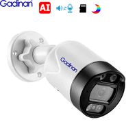 Gadinan H.265X 5MP IP -camera Poe AI Face Detectie Aangepaste spraakwaarschuwing Dubbel licht Outdoor Waterdichte Beveiliging CCTV Video J220519