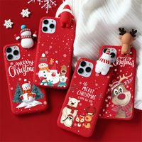 Christmas Doll Soft TPU Cases For Xiaomi Redmi Note 9 8 7 6 8T Pro 9S 9A 8A Mi 11 A3 10 Lite CC9e CC9 Cute Cartoon Phone Cover