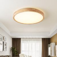 Luzes de teto Lâmpada de madeira ultrafina para o corredor da varanda da sala de estar superfície montada 7 cm de quarto de luz LED mais grossa decoramento