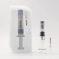 Glasspritzen 1.0ml Luer Locköl -Füllwerkzeug Injektor -Messmarkentanks mit PVC -Verpackungsbox Vape -Patronen Spritze