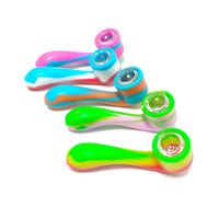 Sherlock Spoon Silicone Hand Pipes Glass Herb Bowl Tobacco S...