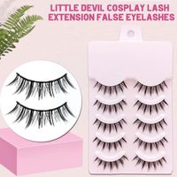 False Eyelashes Pairs Little Devil Cosplay Lash Extension Lolita Daily Eye Bunch Makeup Japanese Tool 3D F U8O5False