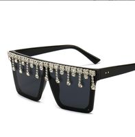 Fashion Tassel Diamond Sunglasses Women Luxury Mirror Shades...