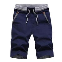 Men' s Shorts Men Trousers Trendy Solid Color Pure Color...