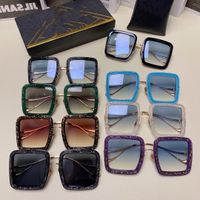 Designer Sonnenbrille 2022 Neue Box Sonnenbrille weibliche Sternins gleiche Mode Personalisierte Diamantrahmte große Rahmen Sonnenbrille Männer