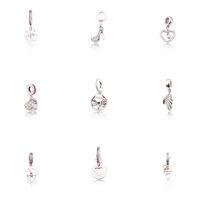 Pendant Bead Charm Authentic 925 Sterling Silver Fit Original Pandora Charms Bracelet Women Jewelry Gift Jf600226-234