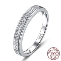 Anelli di dita per feste per matrimoni in argento solido di alta qualità per donne marca di moda cristallo zircone gioielli vintage j-012250s