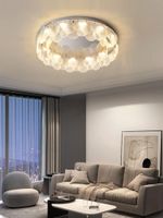 Avizeler tavan lambası nordic oturma odası modern minimalist yuvarlak kabuk led basit ev atmosfer yatak odası ana krom