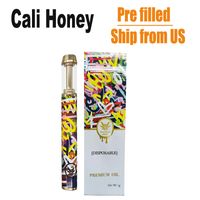Förfylld Kalifornien honungskakor Dime engångs e-cigarett fylld tjock olja dab penna vax förångare en gram vagnar höga kvälar från USA