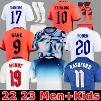 Angleterre Foden Soccer Jerseys 2022 Kane Sterling Grealish Rashford Mount Bellingham Sancho 22 23 Camisa de futebol nacional Men Kit Kit Uniform Inglaterra
