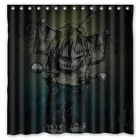 Занавески для душа Korn Band Водонепроницаемая ткань ванная занавеска Mildway Polyest Polyester с крючками 72 "x72"
