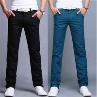 New 7 Colors Mens Plus Size Pants Pure Color Cotton Casaul Summer Sport Fashion Trousers