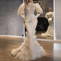 Wedding dress 2022 new sexy hips trailing sequins long mesh travel hotel wholesale