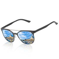 Gafas de sol Rectángulo polarizado para hombres y mujeres Todas las gafas de conducción de la serie de magnesio de aluminio Pesca Sombrilla de vidrio Sombras de espejo