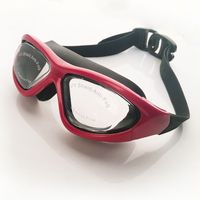 Gafas de natación para adultos HD Antifog electroplacas Gastas de natación Big Box Lenses Mayor Mayor
