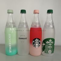 Starbucks Camping Series Water Bottle de grande capacidade de plástico águas frias xícara de copo que acompanha o corpo de copos removíveis
