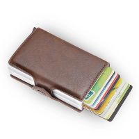 최고 품질의 RFID 슬림 지갑 남성 머니 백 미니 블랙 지갑 남성 카본 카드 지갑 작은 클러치 가죽 지갑 얇은 지갑 카테라 케이스