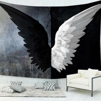 Tapisseries ange wings personnage spécial tapisserie mur mont plage grande serviette à serviette couverture hippie décoration décoration décoración