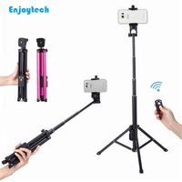 New Bluetooth Selfie Stick with Tripod Monopod for iPhone Xiaomi Samsung Android Phones Cameras Mounts Holder for Video Bloggers W220413