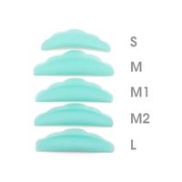 Makeup Brushes 5 Pairs Bag Eyelashes Perming Rods S M M1 M2 L Soft Silicone Eyelash Perm Pads For Lash Lift Beauty Lifting Tools