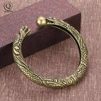 Bangle Vintage Brass Dragon Bracelet Jewelry Fashion Accessories Punk Men Link Chain Wristband Cuff Bracelets For Women Bangles JewelryBangl