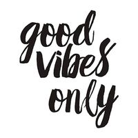 Wall Stickers GOOD VIBES Decoration Inspiration Mirror Record Office