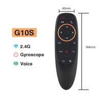 G10 G10S Air Mouse Voice Controladores remotos 2.4G Gyroscopio inalámbrico IR Aprendizaje para H96 Max X88 Pro X96 Max Android TV Box HK1
