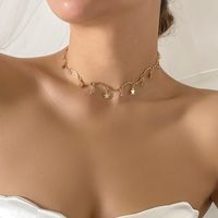 Collares colgantes Collar de gargantilla estrella de Tassel Simple Women Wedding Bride Cadena de cristal Vintage Casado con accesorios estéticos románticos Pend